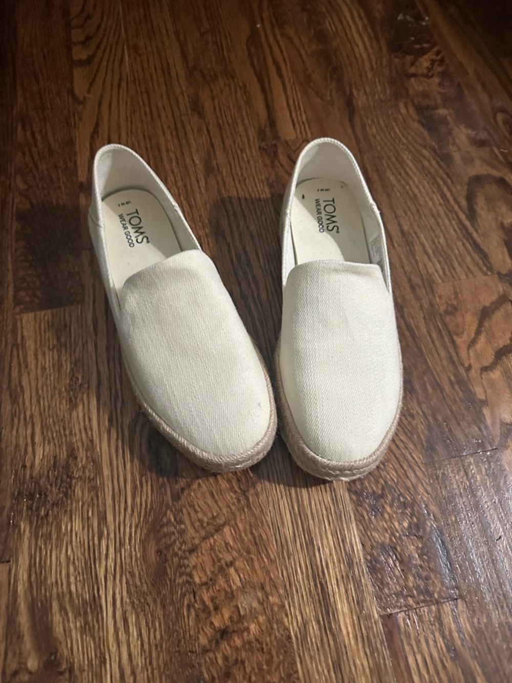 Toms Carolina Espadrille Stretch Twill  7  Wore once
